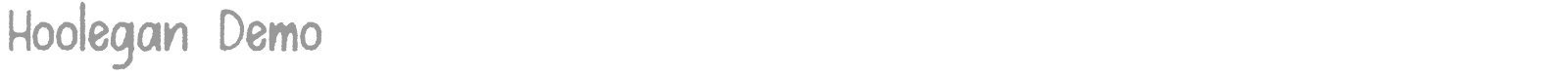 Hoolegan Duo font preview